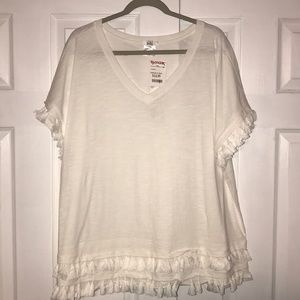 Tassel V-Neck Shirt